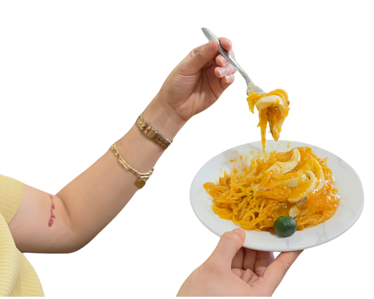 Hand with Palabok